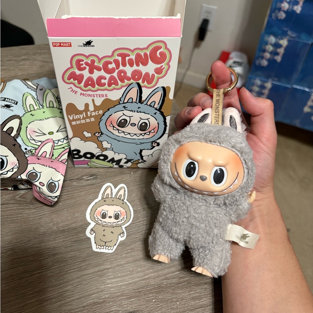 100% Authentic PopMart Labubu The Monsters Exciting Macaron - Sesame Bean